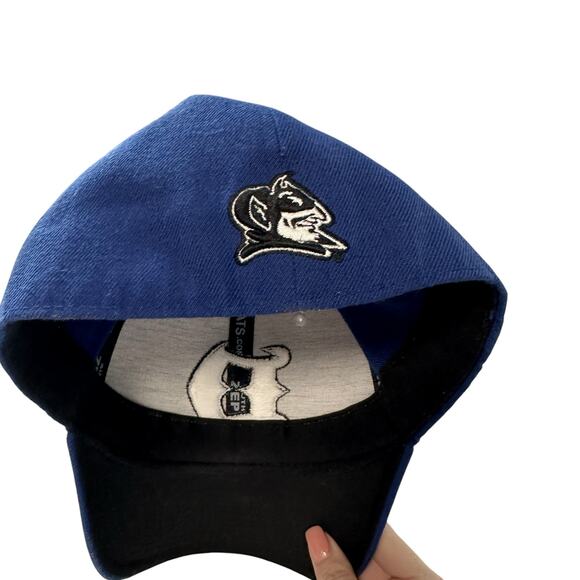Duke Blue Devils Men's Basketball Men’s Hat Blue White Embroidered 7 1/8 - Picture 3 of 4